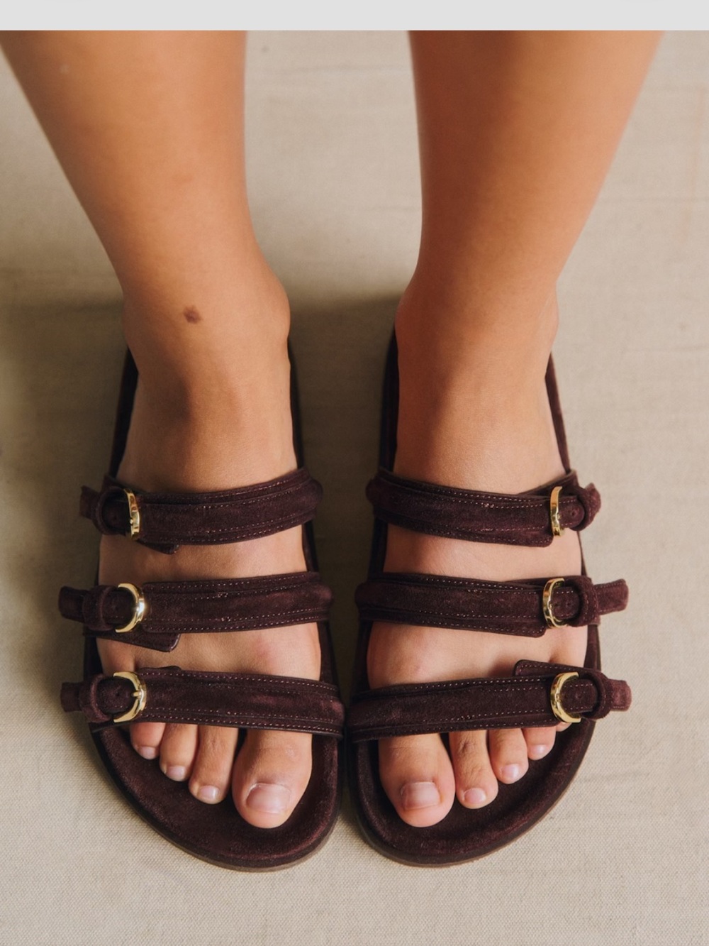 SEZANE LOW YSEE SANDALS Leather